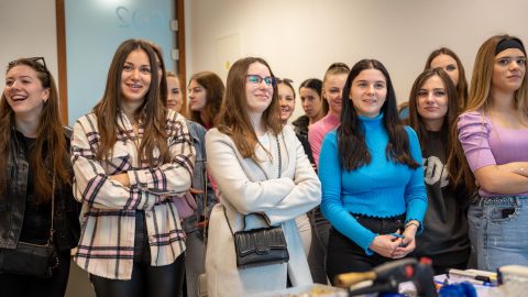 Highschool students attending open days at identalia clinic in zagreb